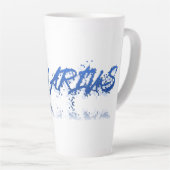 Tasse Latte Réflexion Aquarius (Angle droit)