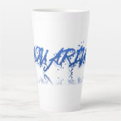 Tasse Latte Réflexion Aquarius (Devant)