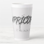 Tasse Latte Réflexion Capricorne (Devant)