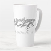 Tasse Latte Réflexion du cancer (Angle droit)