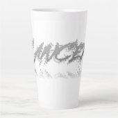 Tasse Latte Réflexion du cancer (Devant)