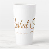 Tasse Latte Réflexion du thé à base de plantes (Devant)