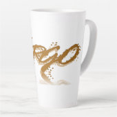 Tasse Latte Réflexion virale (Angle droit)