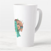 Tasse Latte Réflexions dans l'oeuvre (Angle droit)