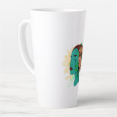 Tasse Latte Réflexions dans l'oeuvre (Angle gauche)