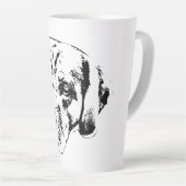 Tasse Latte Regard d'automne, Coeur Loyal (Angle droit)