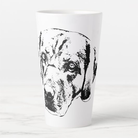 Tasse Latte Regard d'automne, Coeur Loyal (Devant)