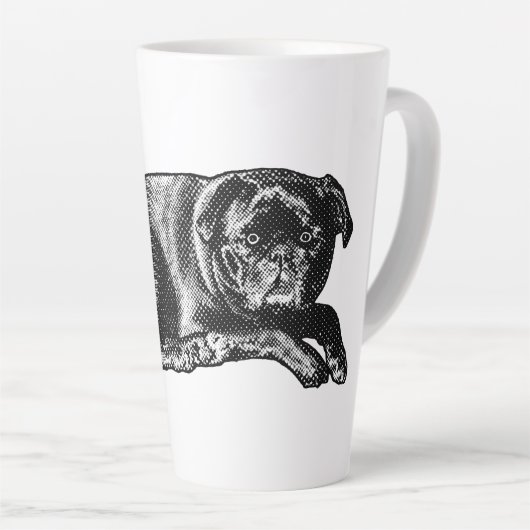 Tasse Latte Regard Décontracté, Confort Matinal (Angle droit)
