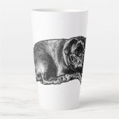 Tasse Latte Regard Décontracté, Confort Matinal (Devant)