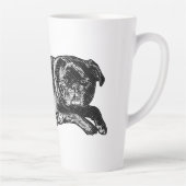 Tasse Latte Regard Décontracté, Confort Matinal (Droite)