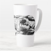 Tasse Latte Regarder Le Lit, Terrier Sur Garde (Angle droit)