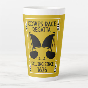 Tasse Latte Régate de yachts de Cowes Isle of Wight