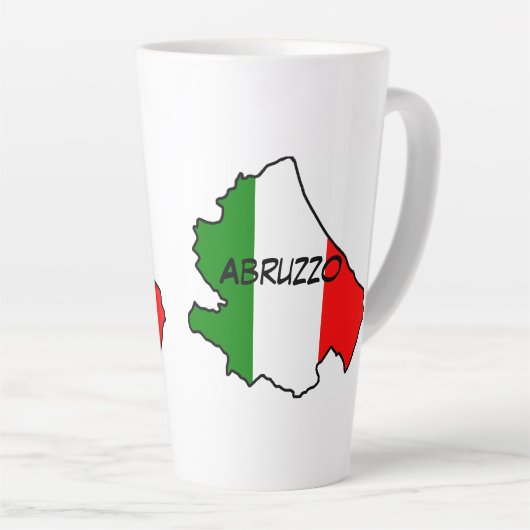 Tasse Latte Région des Abruzzes (Angle droit)