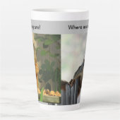 Tasse Latte Règle des écureuils (Devant)