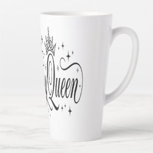 Tasse Latte Reine d'anniversaire Personnalisable Célébration d