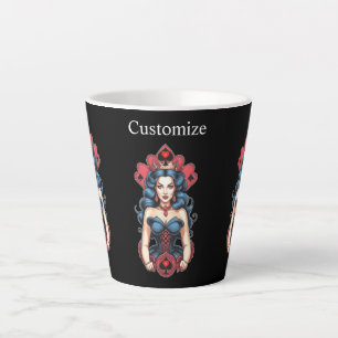 Tasse Latte Reine de Pique Thunder_Cove