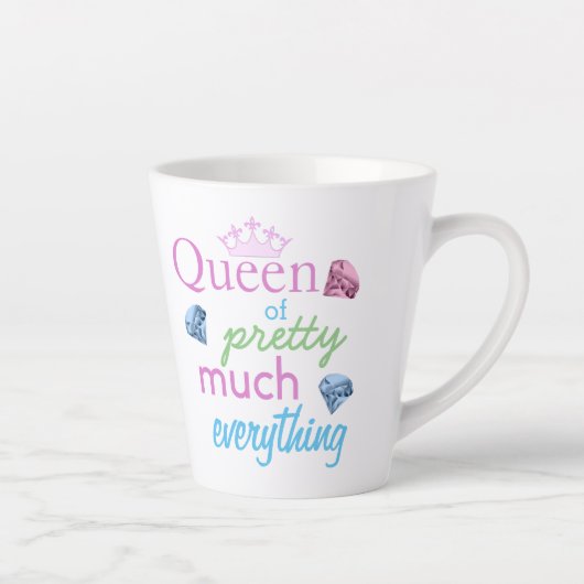Tasse Latte "Reine de presque tout" (Droite)