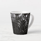 Tasse Latte Relief Luxe Minuit (Angle droit)