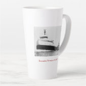 Tasse Latte Remember: The Edmund Fitzgerald feat. Crew Names (Angle droit)