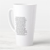 Tasse Latte Remember: The Edmund Fitzgerald feat. Crew Names (Angle gauche)