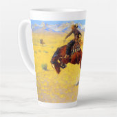 Tasse Latte Remington Old West Horse et Cowboy (Angle gauche)