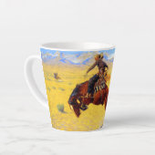 Tasse Latte Remington Old West Horse et Cowboy (Angle gauche)