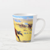 Tasse Latte Remington Old West Horse et Cowboy (Droite)