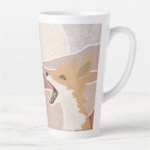 Tasse Latte Renard Abstrait moderne et les collines (Droite)