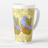 Tasse Latte Renard nommé Dice (Angle droit)