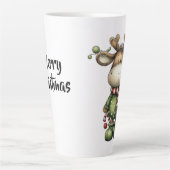 Tasse Latte Rennes de Noël mignons (Devant)