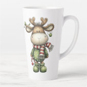 Tasse Latte Rennes de Noël mignons (Droite)