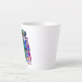 Tasse Latte Répandez l'amour, pas la haine | Fierté LGBTQI+ (Devant)