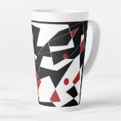 Tasse Latte Repérer les balles rouges (Angle droit)