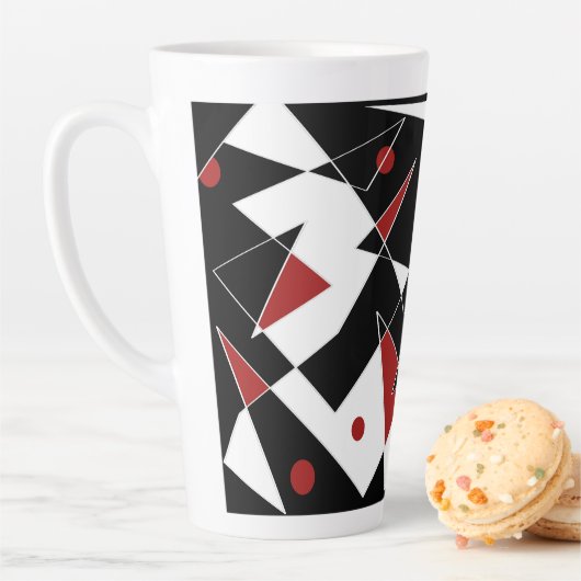 Tasse Latte Repérer les balles rouges (En situation)