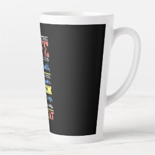 Tasse Latte Répétition de la vie de théâtre