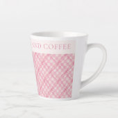 Tasse Latte REQUÊTE EN COCHETTE EN COUPE + Texte / Broussailla (Droite)