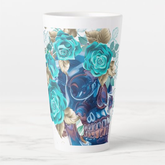 Tasse Latte Requiem Fleur Bleue (Devant)