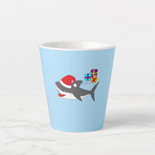 Tasse Latte Requin de Noël