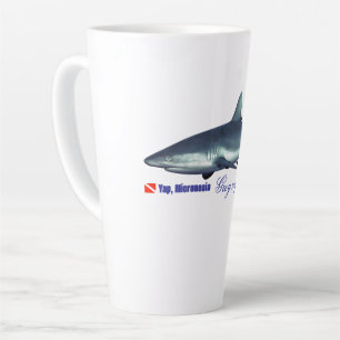 Tasse Latte requin gris cool