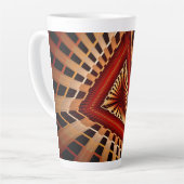 Tasse Latte Réseau d'Imaginaires 3D Conception graphique fract (Angle gauche)