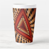 Tasse Latte Réseau d'Imaginaires 3D Conception graphique fract (Devant)