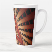 Tasse Latte Réseau d'Imaginaires 3D Conception graphique fract (Droite)