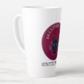 Tasse Latte Respiré une fois : Crâne de démon hypnotique (Angle gauche)