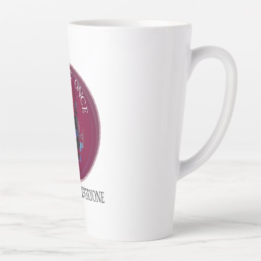 Tasse Latte Respiré une fois : Crâne de démon hypnotique (Droite)