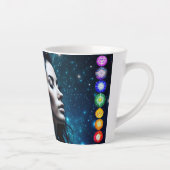 Tasse Latte Respirer et libérer | Belle Femme Ethérée (Droite)