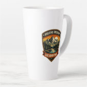 Tasse Latte Respirez la liberté, vivez l'aventure (Angle droit)