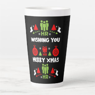 Tasse Latte Ressources humaines Dons de Noël laid Père Noël
