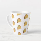 Tasse Latte Restaurant de nourriture de coquille de taco isomé (Angle gauche)