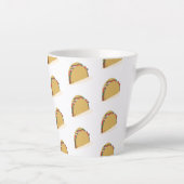 Tasse Latte Restaurant de nourriture de coquille de taco isomé (Droite)
