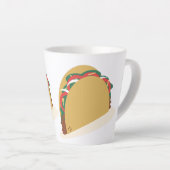 Tasse Latte Restaurant Isomtric Tacos Shell (Angle droit)